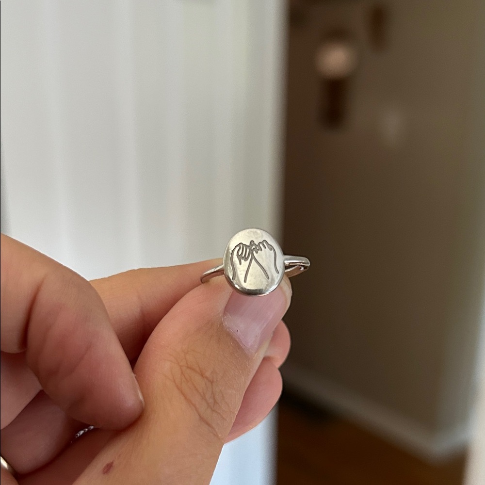 Rellery Sterling silver pinky promise signet ring - Picture 2 of 3